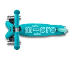 Niños Micro Patinete Plegable Mini Deluxe Aqua Luces LED