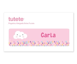Tutete Pegatina Alargada Nube Rosa^ Cajas De Almuerzo