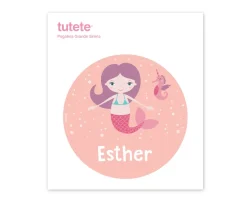 Tutete Pegatina Grande Sirena para Caja Almuerzo