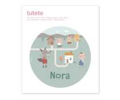 Tutete Pegatina Grande The Three Little Pigs para Caja Almuerzo^ Colecciones Vuelta Al Cole