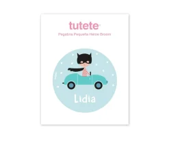 Tutete Pegatina Pequeña Héroe Broom para Botella y Cajas Almuerzo