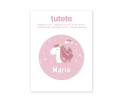 Tutete Pegatina Pequeña Magical Unicorn para Botella y Cajas Almuerzo