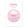 Tutete Pegatina Pequeña Nube Rosa