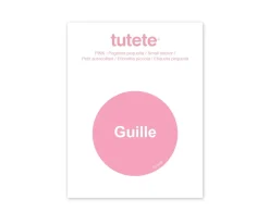 Tutete Pegatina Pequeña Rosa para Botella