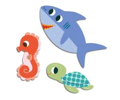 Niños Djeco Pegatinas Animales del Mar