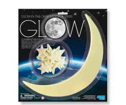 Niños 4M Pegatinas Fluorescentes Luna y Estrellitas