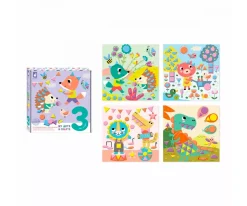 Niños Janod Pegatinas Geométricas