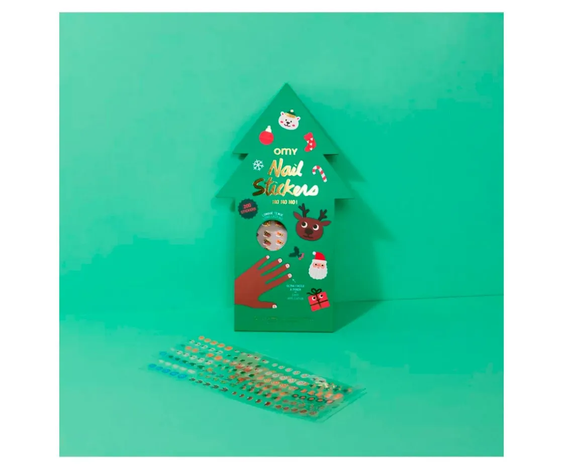 Omy Pegatinas para Uñas Ho Ho Ho