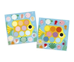 Niños Janod Pegatinas Reposicionables Redondas Autour de L'etang