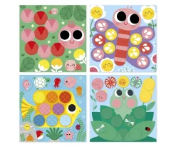 Niños Janod Pegatinas Reposicionables Redondas Autour de L'etang