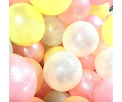 Niños Ratatam Pelota Glitter Rosa Neón 15 cm