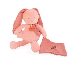 Niños Baby Nat Peluche Conejo con Mini Doudou Terracota Personalizable