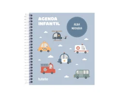 Tutete Pequeña Agenda Guardería Personalizable City Cars