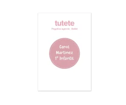 Tutete Pequeña Agenda Guardería Personalizable Ballet^ Colecciones Vuelta Al Cole