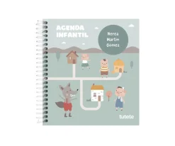 Tutete Pequeña Agenda Guardería Personalizable The Three Little Pigs^ Colecciones Vuelta Al Cole