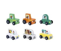Niños Janod Pick-up de Madera Campiña Cross Roads