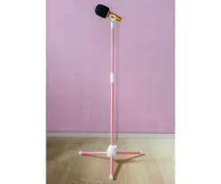 Niños Lalarma Pie de Micrófono Rosa