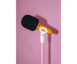 Niños Lalarma Pie de Micrófono Rosa