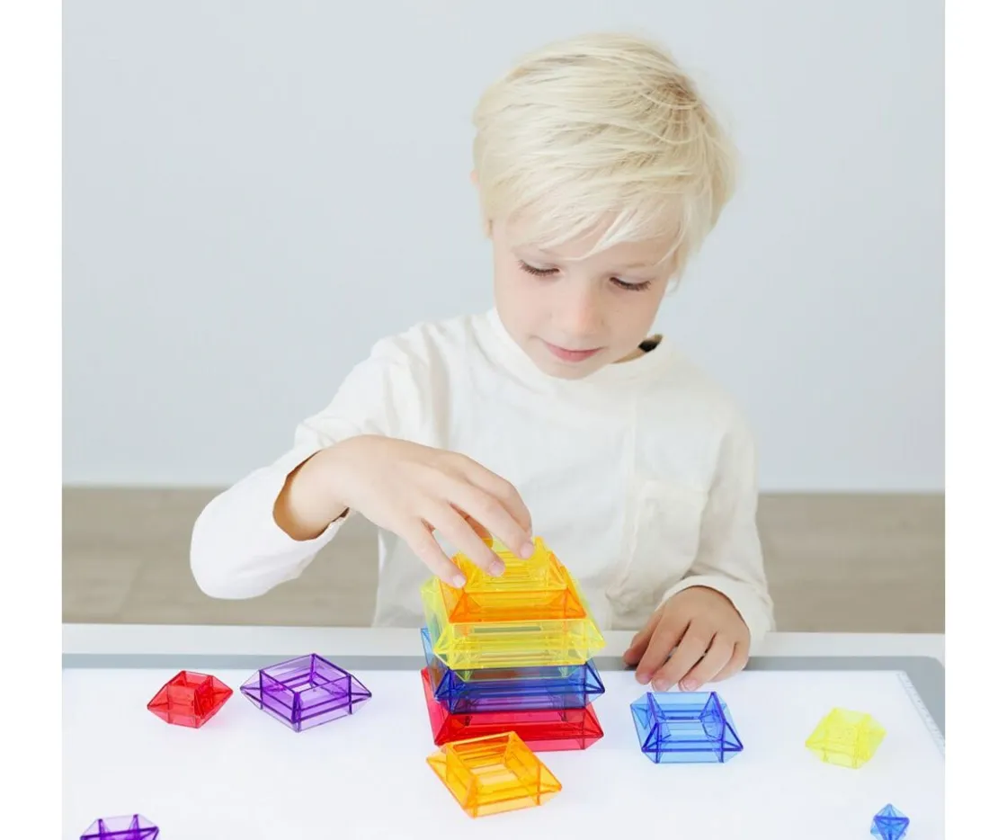 Niños Miniland Pirámides Apilables Translúcidas 25 uds