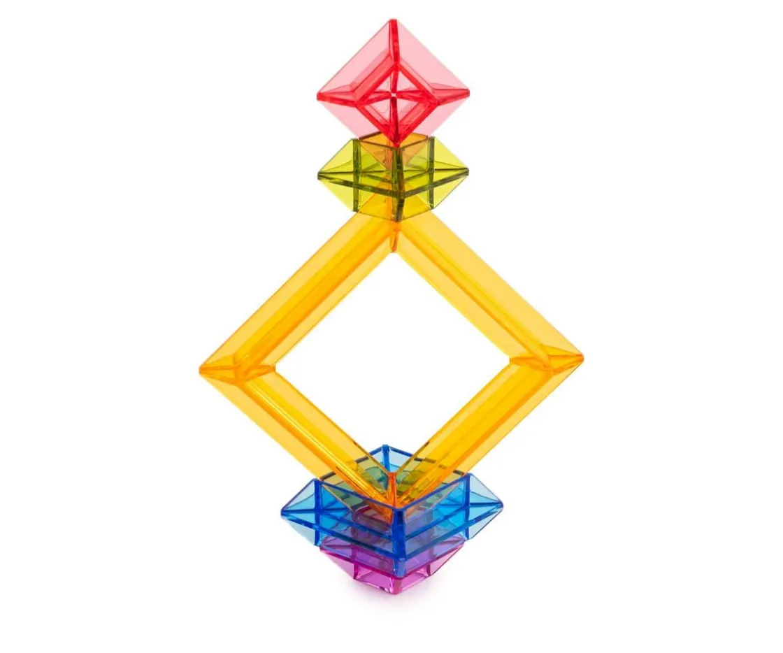 Niños Miniland Pirámides Apilables Translúcidas 25 uds