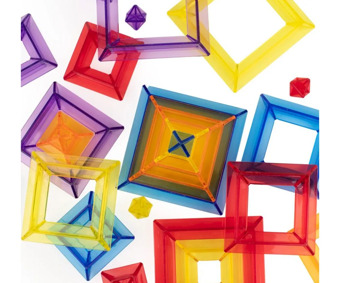 Niños Miniland Pirámides Apilables Translúcidas 25 uds