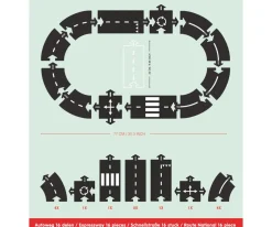 Niños Way To Play Pista de Coches Flexible 12 Piezas