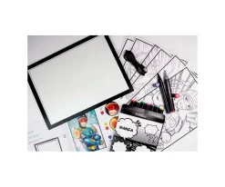 Niños Sycomore Pizarra de Luz Led y Marcadores Manga XXL