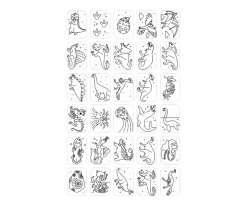 Niños Kidywolf Plantillas KidyDraw Galaxia y Dinosaurios