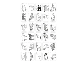 Niños Kidywolf Plantillas KidyDraw Mini Animales, Océanos y Piratas