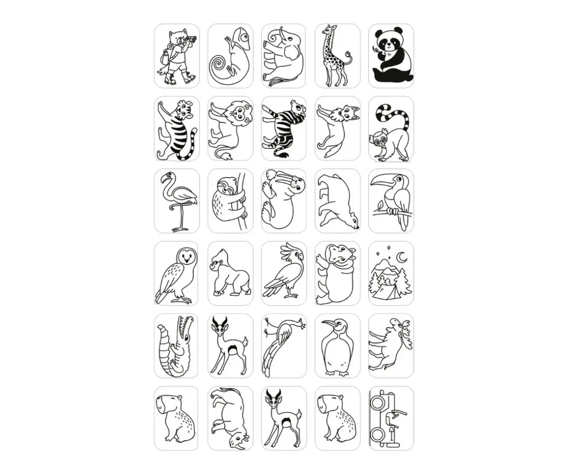 Niños Kidywolf Plantillas KidyDraw Mini Érase Una Vez y Animales