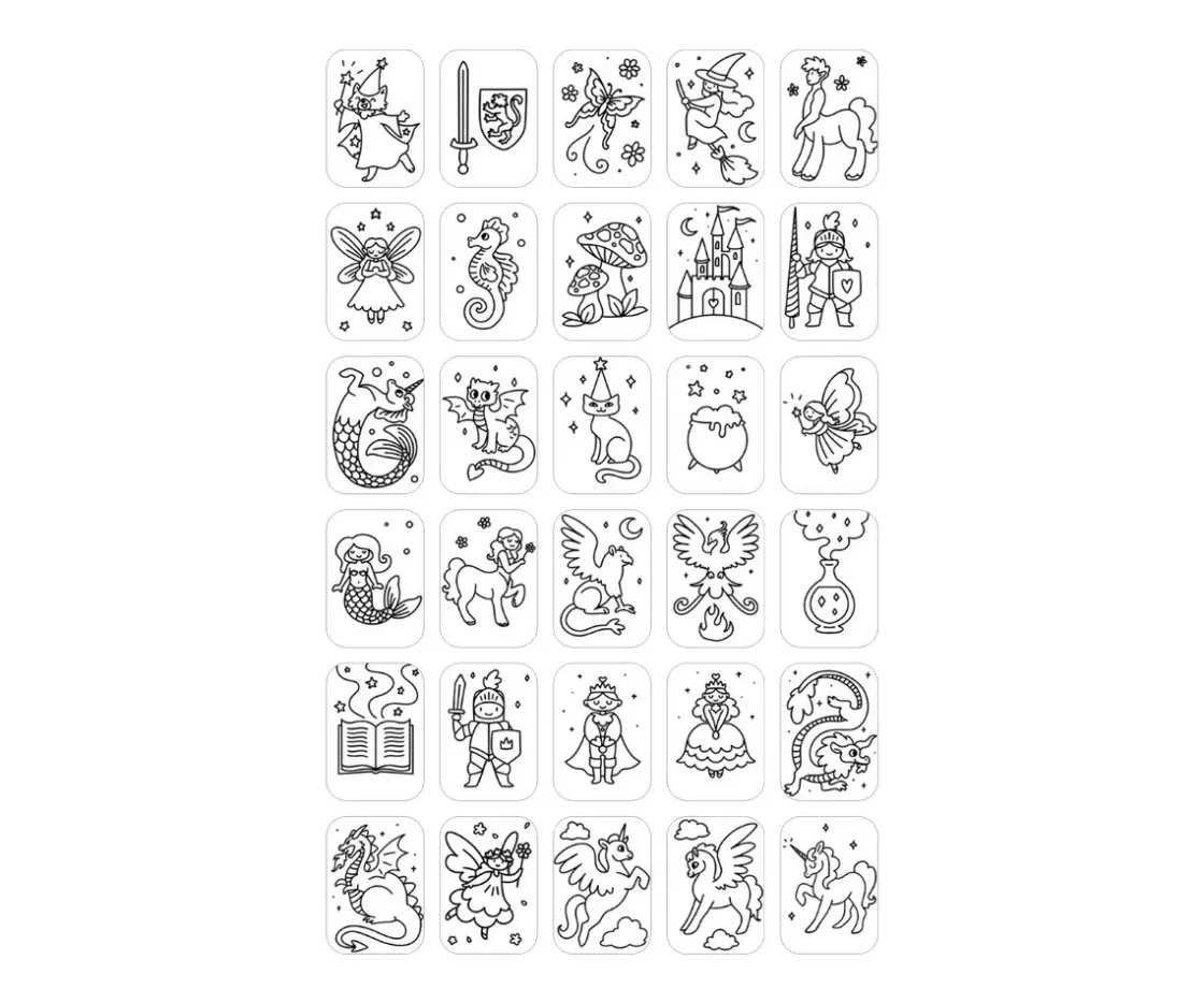 Niños Kidywolf Plantillas KidyDraw Mini Érase Una Vez y Animales