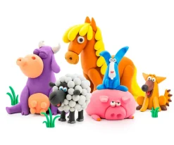 Niños Hey Clay Plastilina Interactiva Animals(15 botes)