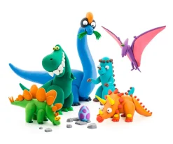 Hey Clay Plastilina Interactiva Dinosaurios (15 botes)^Niños Manualidades Para Niños
