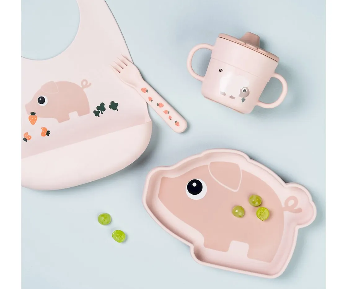 Done by Deer Plato Antideslizante Stick&Stay Pigee^ Baby Led Weaning