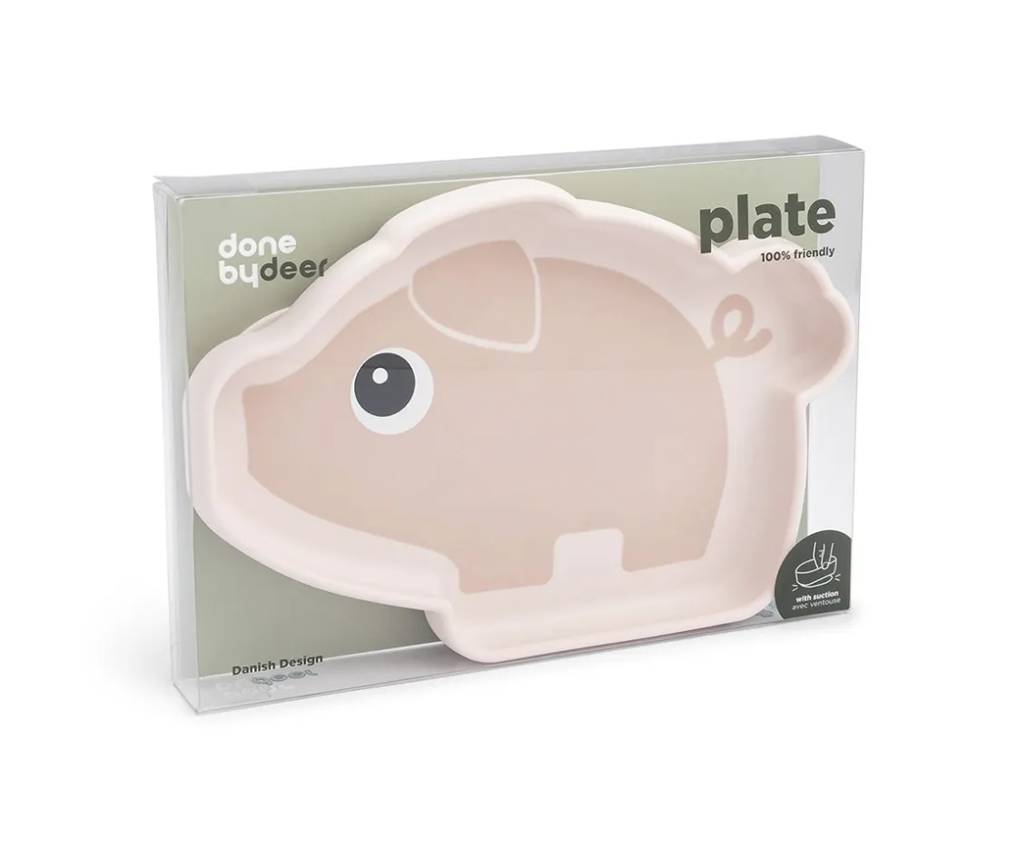 Done by Deer Plato Antideslizante Stick&Stay Pigee^ Baby Led Weaning
