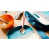 Grech & Co Plato con Ventosa Color Splash Desert Teal Ombre^ Vajilla Infantil