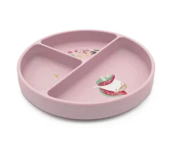 Sassi Plato de Silicona con Compartimentos Unicornio^ Baby Led Weaning