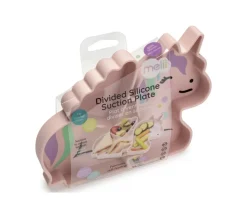 Melii Plato de Silicona con Ventosa Unicornio