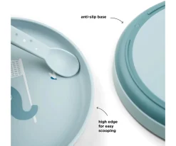 Done by Deer Plato Foodie Elphee Blue^ Vajilla Infantil