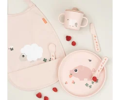 Done by Deer Plato Foodie Tiny Farm Powder^ Vajilla Infantil