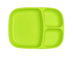 Re-Play Plato Grande Compartimentos Replay Lime Green^ Vajilla Infantil