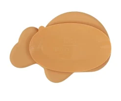 Done by Deer Plato Silicona Stick&Stay Wally Mustard^ Vajilla Infantil