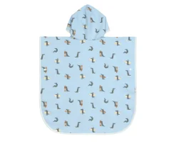 Niños Lassig Poncho de Baño Crocodile Sky Blue