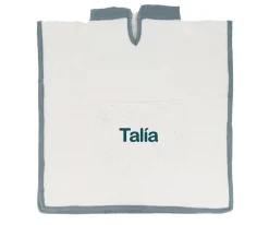 Cristina de Jos'h Poncho Rainbow Dots Azul Personalizable^ Ponchos Toalla