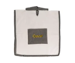 Cristina de Jos'h Poncho Vichy Negro Personalizable^ Ponchos Toalla