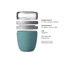 Mepal Porta Alimentos Ellipse Nordic Sage^ Cajas De Almuerzo