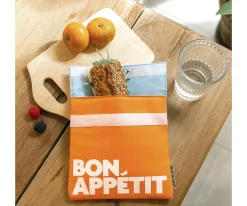 Helio Ferretti Porta Alimentos Snack Naranja Antimanchas Bon Appétit^ Fundas Para Almuerzo