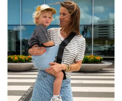 Wildride Portabebés Bandolera Light Denim Stripes