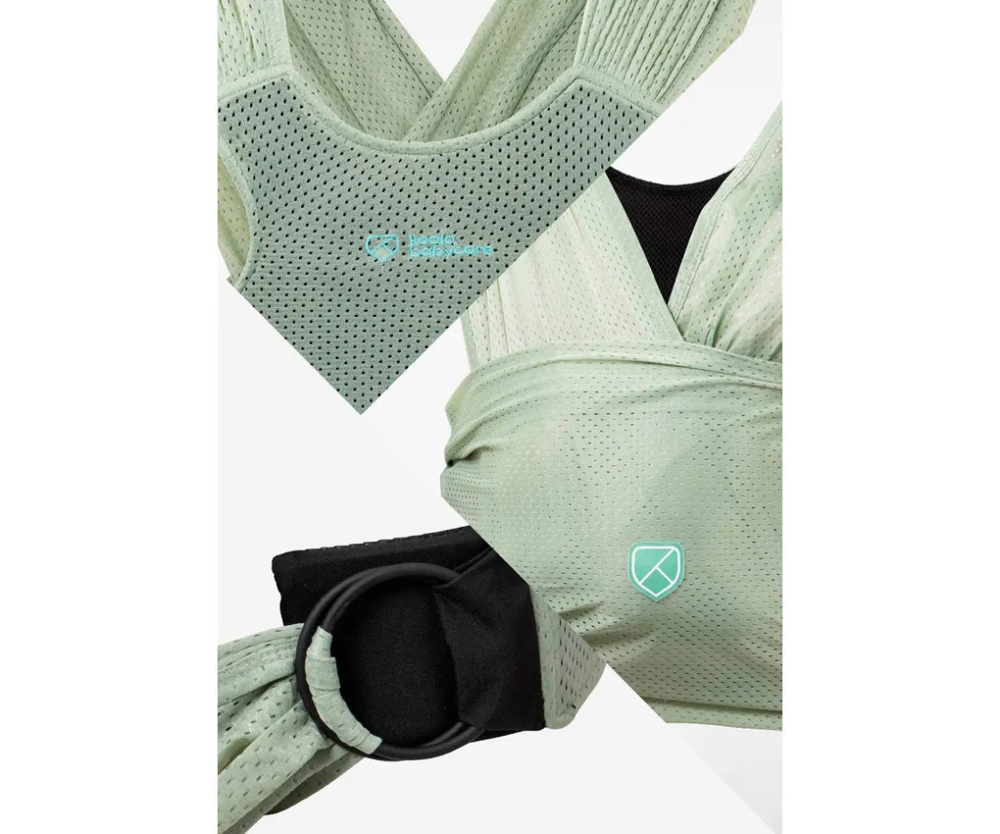 Koala Babycare Portabebés Transpirable Cuddle Breeze Watersling Sage Green^Niños Mochilas Portabebé