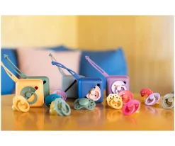 BIBS Portachupetes Case Dusty Blue^ Portachupetes